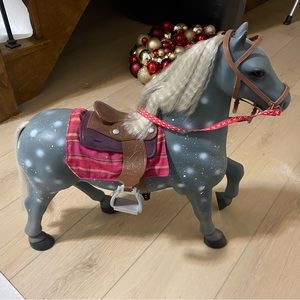 American/Canadian Doll horse w/Saddle and Bridal